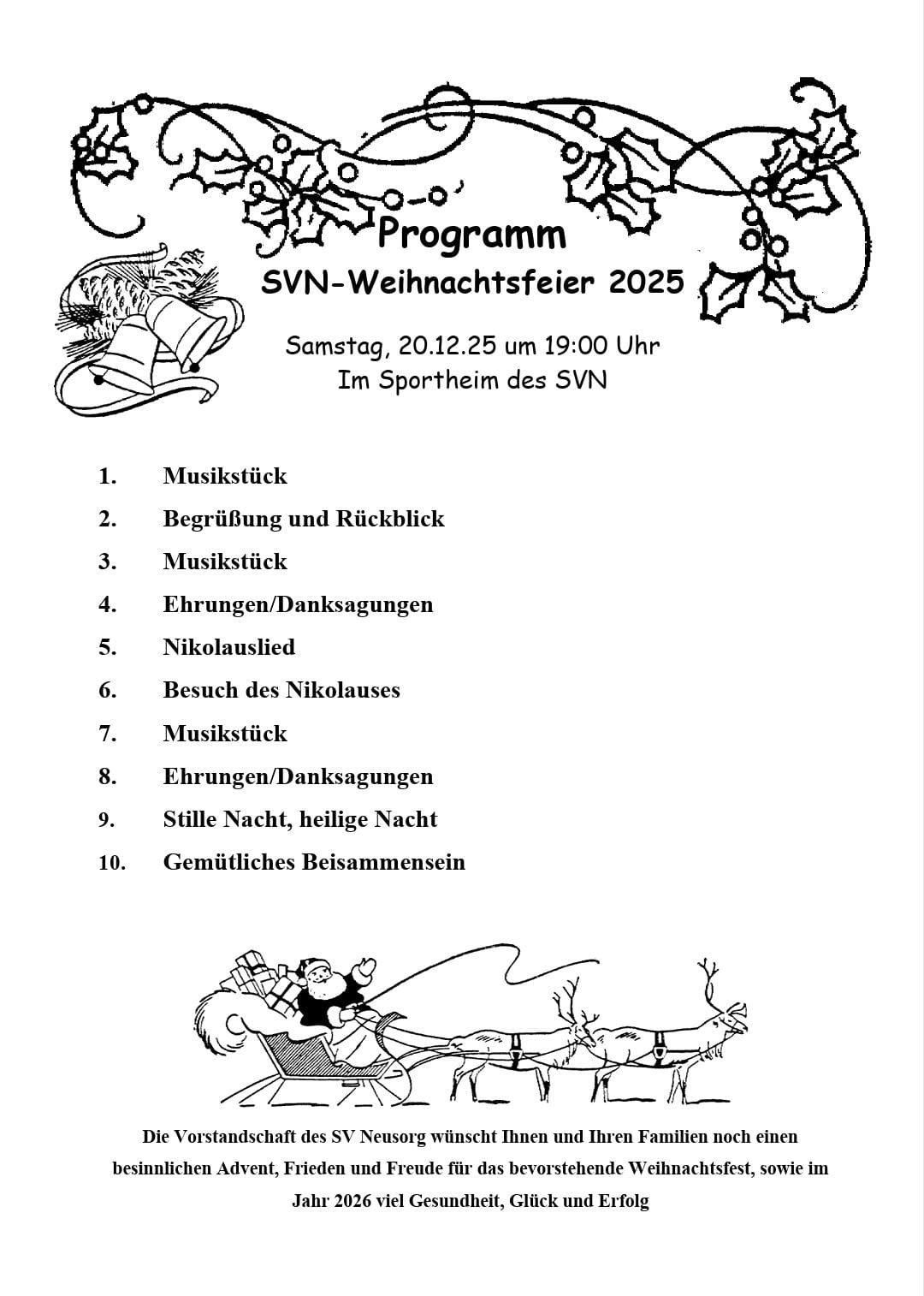 Hauptweihnachtsfeier